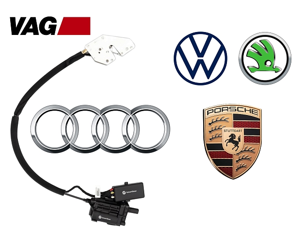 Автомобильный доводчик пластинного типа Audi / Porsche / Skoda / Volkswagen правый (версия 3)