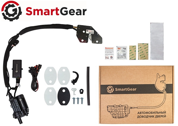 Автомобильный доводчик пластинного типа Infiniti QX80 II левый (версия 3)