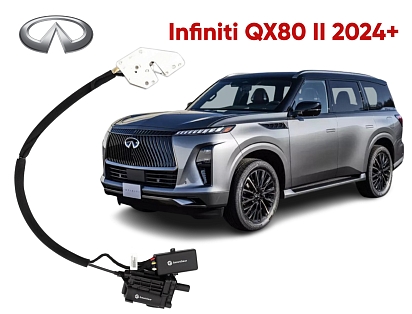 Автомобильный доводчик пластинного типа Infiniti QX80 II левый (версия 3)