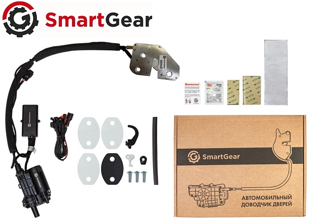 Автомобильный доводчик пластинного типа Genesis GV70 левый (версия 3)