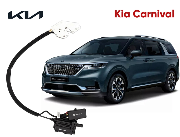 Автомобильный доводчик пластинного типа Kia Carnival левый (версия 3)